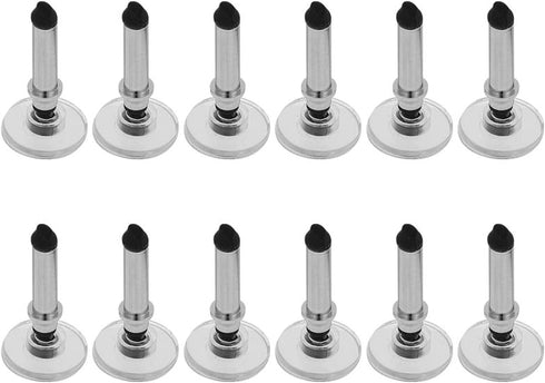 12 Pieces Silver Universal Stylus Replacement Disc Tips, Round Shape Replaceable Tips for Touch Screen Stylus Pen