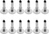 12 Pieces Silver Universal Stylus Replacement Disc Tips, Round Shape Replaceable Tips for Touch Screen Stylus Pen