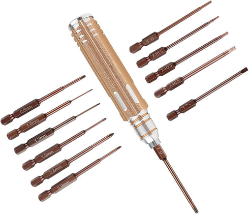 Mini Electronic Screwdriver Set, 12 in 1 Small Precision Repair Tool Bit Kit for Phone Watch Laptop