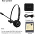 MERAIJIN Trucker Bluetooth Headset, Wireless Over The Head Headphones with Microphone for Cellphone Calls