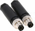M8 4 Pin Male A Code Plug Industrial Circular Sensor Connector, 8mm Waterproof IP67 - 2PCS