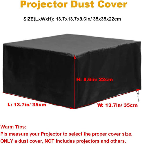 Projector Dust Cover Waterproof UV-Resistant Outdoor Movie Video Projector Covers for Ceiling Mounted Universal Projectors