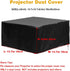 Projector Dust Cover Waterproof UV-Resistant Outdoor Movie Video Projector Covers for Ceiling Mounted Universal Projectors
