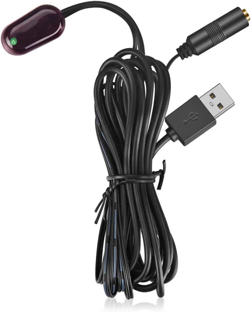 IR Repeater Hidden Infrared Remote Extender System, 1 Receiver 4 Emitters Control Kit, USB Adapter for Amplifier, Cable
