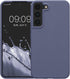 kwmobile TPU Silicone Case for Samsung Galaxy S22 - Soft Finish Phone Cover in Matte Lavender Grey