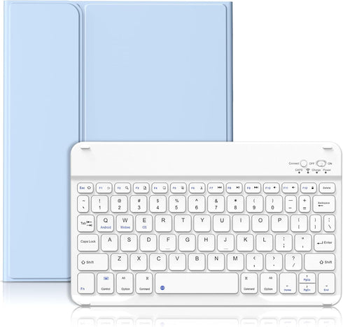 KENKE Keyboard Case for iPad 10th Generation, Bluetooth Wireless Detachable Folio with Pencil Holder, 10.9 Inch 2022