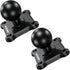 2 PCS 1" Ball Mount with Aluminum Alloy Square Plate, Universal Mounting Base for Garmin, Lowrance, Humminbird