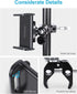elitehood 360° Swivel Tilt Mic Stand Phone Holder, Adjustable Mount for Music Boom Mic, Compatible with All Smartphones