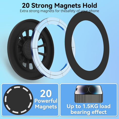 BEHAVE Magnetic Phone Holder for Mazda CX5 2017-2024, 360° Adjustable Car Phone Mount for iPhone and Android