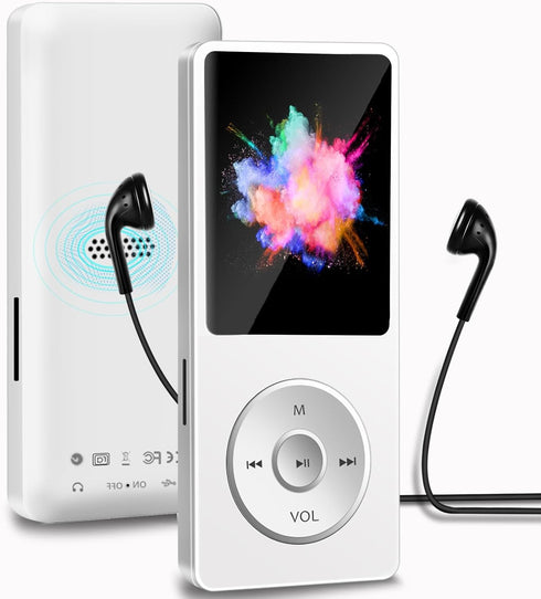 Aigital MP3 Player with Bluetooth and 32GB TF Card, HiFi Music Player with