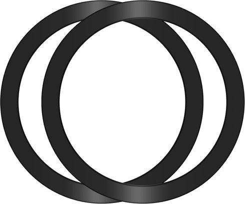 2Pcs Metal Ring Sticker for Pop Socket, Magnetic Adapter Adhesive for iPhone, Magsafe Wireless Charger, Black