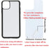 JUSTRY 5 PCS Sublimation Blanks Phone Case, Black Soft Rubber Anti-Slip Shockproof Cover for iPhone 11 Pro Max