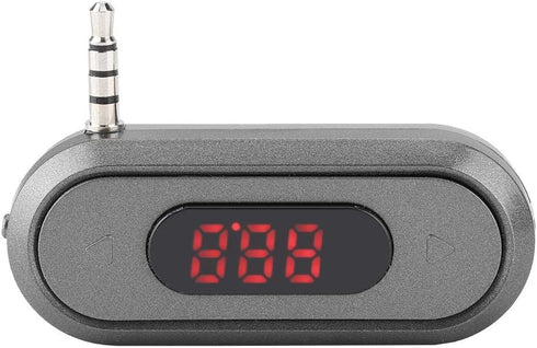 ASHATA 3.5MM Audio Head Mobile Phone/Pad/MP3/MP4/MP5/Tablet FM Transmitter Built in 300mAh Battery Car