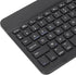 French European AZERTY Bluetooth Keyboard, 10inch Slim Portable Tablet Keyboard with Brushed Metal Texture for Phone