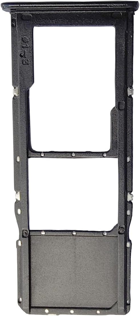 Single Sim Card Tray Holder for Galaxy A20 A30 A50 (Plastic, Black)