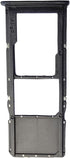 Single Sim Card Tray Holder for Galaxy A20 A30 A50 (Plastic, Black)