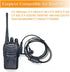 Walkie Talkies Earpieces (2 Packs) with Mic, 2 Pin Covert Air Acoustic Tube Headset for Baofeng UV-5R, Kenwood
