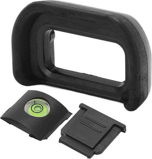 A6600 A6500 A6400 Viewfinder Eyecup Kit, Lightweight Plastic Rubber, Black - Protects Optical Viewfinder, Includes