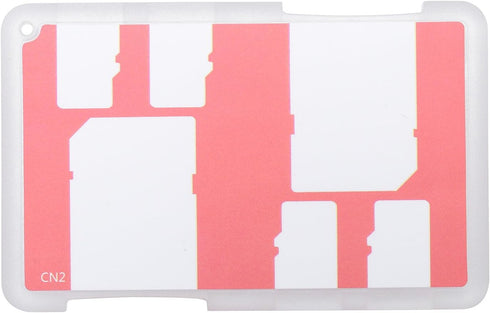 JJC JJC-SDMSD6RD Memory Card Case for 4X Micro SD + 2X SD Cards, Red