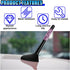 YoRise 4.72" 4 2 Bling Rhinestone Short Car Antenna, Aluminum Alloy Roof Signal Antennas with Screws & Gaskets, Car