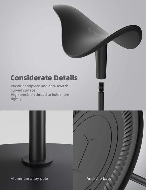 Lamicall Headphone Stand, Desktop Headset Holder for All Headsets, Airpods Max, HyperX Gaming, Beats/Sennheiser Music