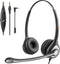 Cell Phone Headset with Microphone Noise Cancelling & Call Controls, 3.5mm Computer