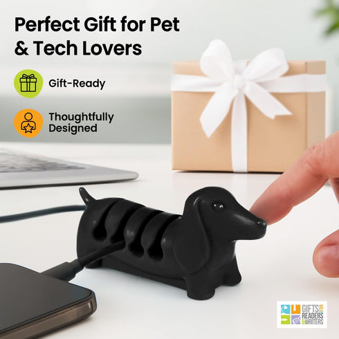 Gifts for Readers & Writers Cable Holder Clips, Tidy Cord Management Organizer for USB Charging & Power Cables