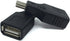 USB 2.0 Type A to Mini USB 5-Pin Adapter - 2 Pack, Black
