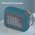 JBL Go 4 Silicone Cover Case, Protective Skin Holder for Ultra Portable Bluetooth Speaker Accessories (Blue)