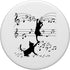 Black Cats Playing With Music Note, Cat Lover Design, PopSockets Standard PopGrip