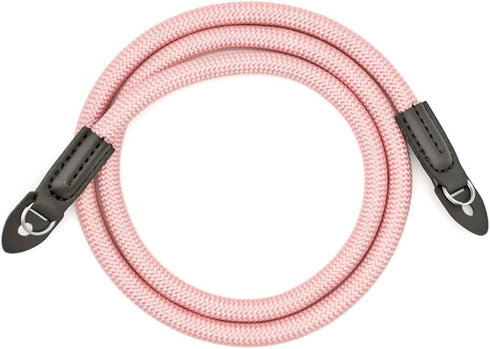 Eorefo 100cm Camera Strap Vintage Nylon Climbing Rope Camera Neck Shoulder Strap for Micro Single and DSLR Camera(Rose