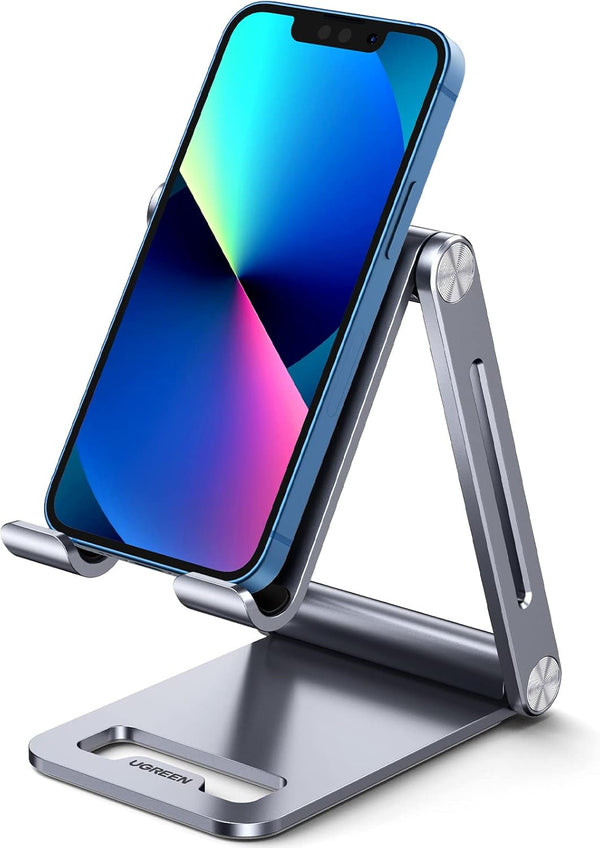 UGREEN Adjustable Phone Stand for Desk, Compatible with iPhone 15/14/13/12 Pro Max/11/XS Max/XR/X/8 Plus/Nintendo