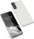 kwmobile Case for Samsung Galaxy S21 - TPU Silicone Phone Cover with Soft Finish, White Matte
