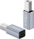 USB C to Printer Adapter (2 Pack), USB Type-C Female to USB-B Male MIDI Converter Connector, Support Data Sync