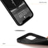 Tasikar iPhone 12 Mini Case Carbon Fiber Leather Design with TPU Hybrid Slim Case (Black)