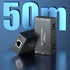PWAY HDMI Extender 165ft Over Single Cat5e/6 Ethernet, Extend 1080P@60Hz Video, Transmit Audio Video Synchronously