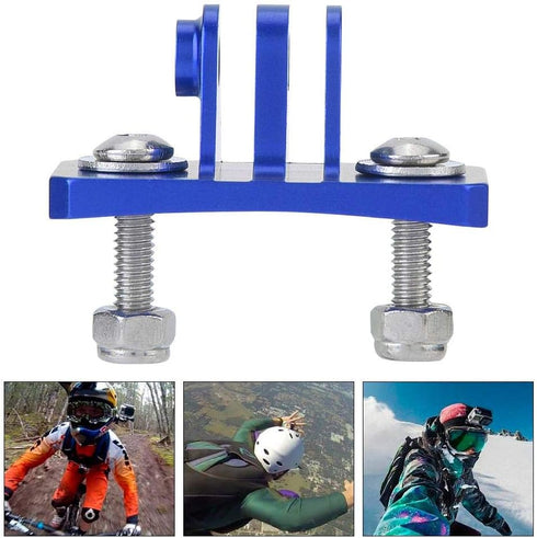 Helmet Fixed Mount Holder for GoPro 7/6/5/4, Portable Adapter for Skydiving, Outdoor Cycling, DJI OSMO Action