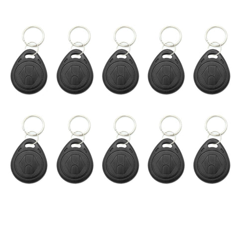 SagaSave 10pcs Plastic 125KHZ Writable ID Cards Keyfobs RFID Copy Key Tags Handheld