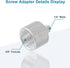 2 Pack 5/8" 1/4" Mic Stand Adapter, Female to Male Screw Thread Adapter for Microphone Stand, Camera Monitor, Tripod