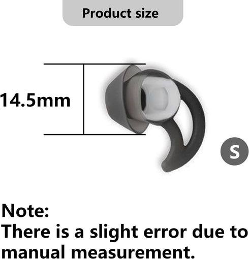 Small Earbud Tips Earbud Replacement Tips Silicone Ear Tips Compatible with Bose QC20 QC20i SoundSport SIE2i IE2 IE3 Headphone Rubber Tips Earbud Covers 3 Pairs