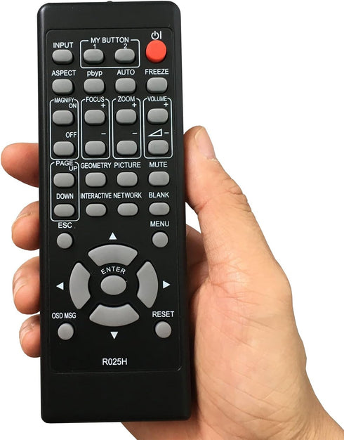 Replacement Remote R025H for Maxell LCD Projector MC-EU4501 MC-EU5001 MC-EX3051 MC-EX3551 MC-EX4551 MC-EW3051 MC-EW3551