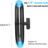 xik 1.5" 9.1" (23cm) Heavy Duty Ball Double Socket Arm - Aluminum Alloy Extension for Marine Electronics, RAM Mount