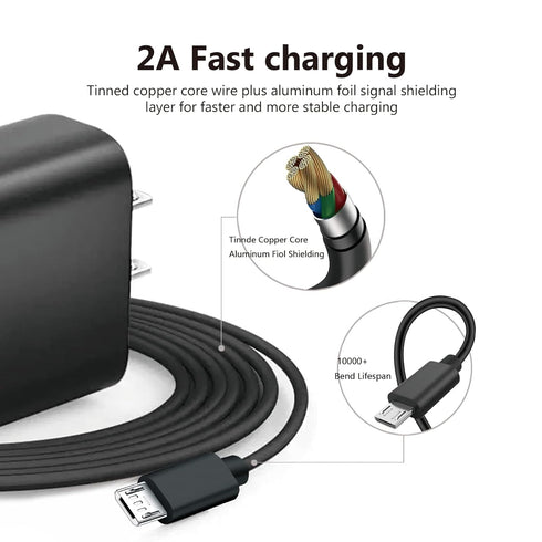 Fast Wall Charger with 5FT Cable for Alcatel Go Flip, Cingular Flip 2/3, MyFlip 2, QuickFlip & Smartflip 4052r/5044C.
