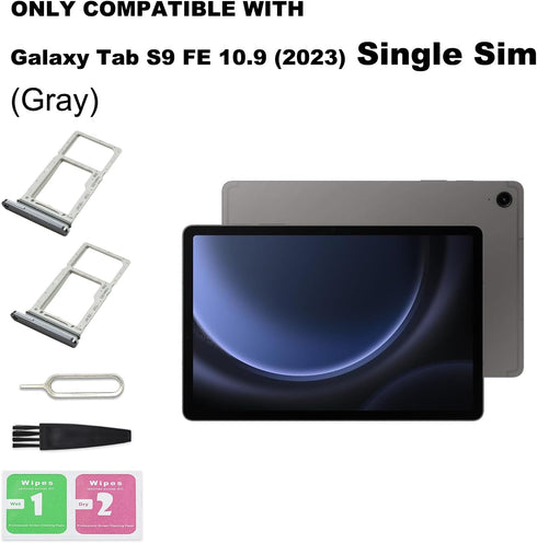 BATLABB 2 S9 S9 PCS for Galaxy Tab FE Single SIM Card Tray Replacement, Single SIM Card Slot Holder Compatible