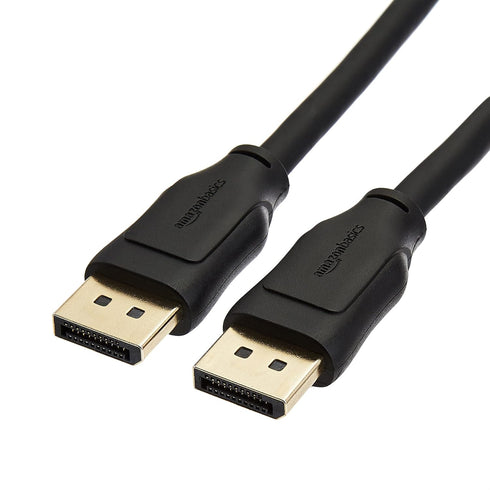 Amazon Basics DisplayPort 1.4 Cable, 8K@60Hz, 4K@120Hz, 32.4Gbps High-Speed, HBR3, Dynamic HDR