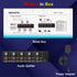 FlyroadUp 3.5mm 1 4 Aux + RCA L/R Audio Splitter in Out Stereo Analog Audio Distributor Box