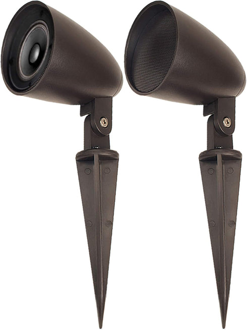 OSD 2.5" Landscape In Ground Speaker, 30W Outdoor Weather Resistant Pair, LS2 Bronze