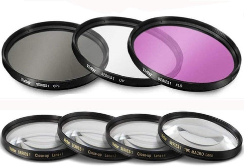 55mm 7PC Filter Set for Sony Alpha a7, a7 II, a7 III Camera with 28-70mm Lens, a6600 with 18-135mm Lens - Includes 3 PC