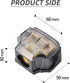 0/2/4 Gauge in 0/2/4 Gauge Out Copper Power Distribution Block for Car Audio Splitter (1 in 2 Out)