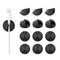 12 Pack Cable Clips, Znben Cord Organizer Holder, Adhesive Cable Management for Desk, Home, Office, Car, Nightstand
